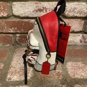 NWT COACH Disney Mickey Mouse x Keith Haring Academy Black/Red Backpack 15 Coach Disney Mickey Mouse Keith Haring Academy Backpack 15  main image 4